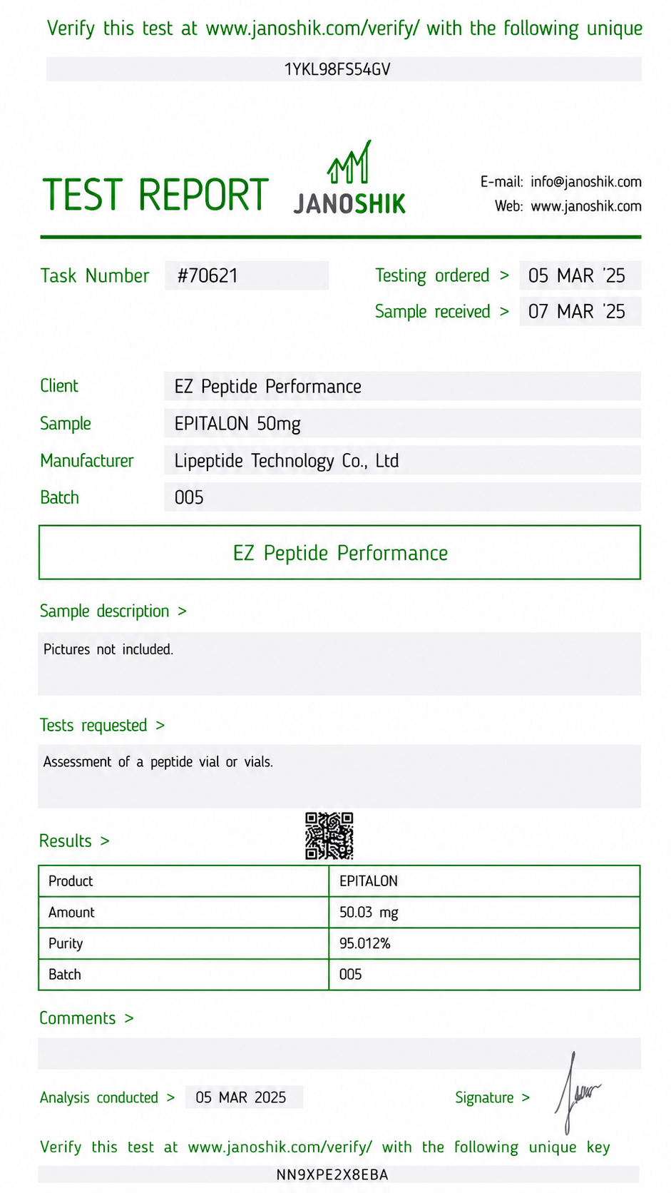 Epitalon 50 mg - Image 2